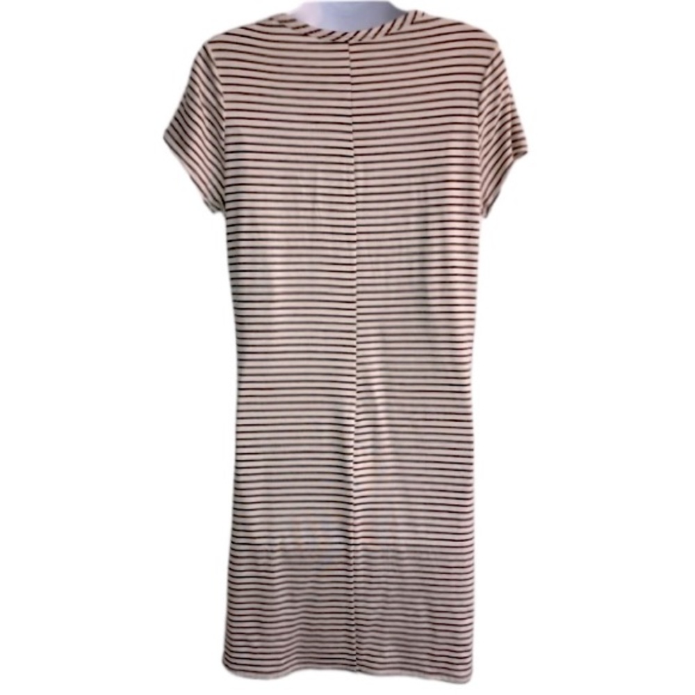 🔴 4/$15 Forever Rose striped ss dress with attached necklace in size Jrs XL NWT - Picture 2 of 11